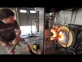PART 2 Tim McFadden forming Franklin the Skull of Baltimore at McFadden art Glass