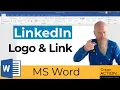 LinkedIn Logo Hyperlink in Word CV Tips Ticks