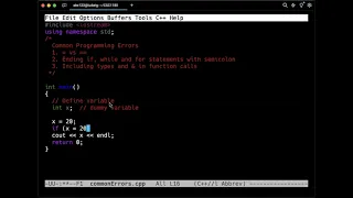 Common Programming Errors