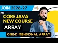 Array in Java 1D Array Explained with Examples Core Java Hindi