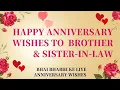 Download Lagu Wedding Anniversary Wishes for Brother and Sister in law | Anniversary Wishes Bhaiya Bhabhi