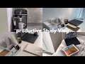 Download Lagu Productive study vlog | study morning, planning, coffee, taking notes