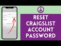 How to Reset Your Craigslist Password 2026 EASY