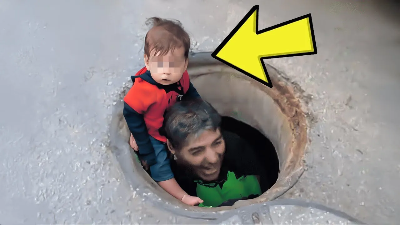 Outline Video Man Hears Muffled Cries from Drain. His Heart Races After Closer Inspection