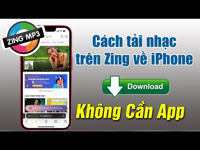 Download MP3 Cách tải nhạc từ ZingMp3 về điện thoại iPhone mà không cần cài App