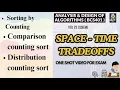 SORTING BY COUNTING Comparison and Distribution Techniques - ADA BCS401 Mod3 VTU