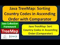 Java TreeMap Sorting Country Codes in Ascending Order with Comparator Java Collection Framework