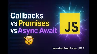 EP-7 Callbacks vs Promises vs JavaScript Interview Explained