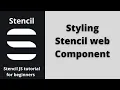 Styling stencil web component