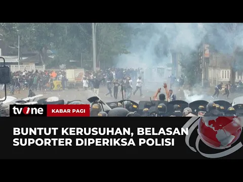Kerusuhan di Akhir Laga Sepakbola, 16 Suporter Diperiksa Polisi