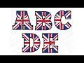 United Kingdom Union Jack Flag Letters Fonts Alphabet SVG Vector Cricut Cut File Clipart Png Dxf Eps