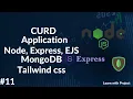 CURD Application Node Express Ejs mongodb tailwind css create middleware and dashboard render