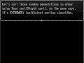 Custom sorting algorithm on RPG Maker 2003 demonstration Bogosort