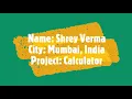 Shrey s CS50 Project Simple Calculator