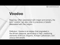 Voodoo Meaning