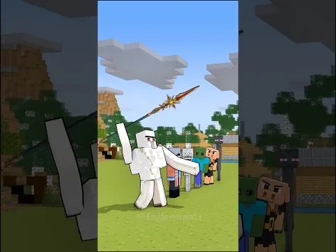 Help Enderman get the Golden Apple #shorts #friendship