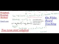 FEA Exam - Weighted-Residual