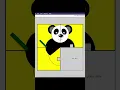 Drawing Cute Panda with python Beautiful Panda