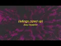 Lizzy McAlpine - ceilings (sped up/tiktok version) Lyrics | but it's over and you're driving me home