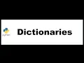 Python Bangla Tutorials 17 Dictionaries