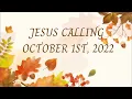 Jesus Calling Devotional October 1st 2022