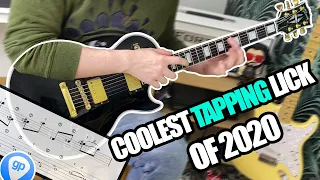 the coolest tapping lick of 2020 tutorial w guitar tabs 