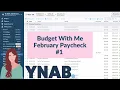 February 2022 Paycheck PLUS 450 in extra money YNAB Budget With Me