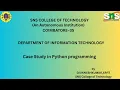 Case Study Python Programming SNS Institutions