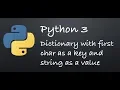 Python 3 - Dictionary