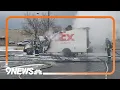 FedEx driver escapes moments before truck bursts into flames in Aurora