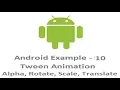 Create Android Tween Animation App in PC Tamil Eclipse