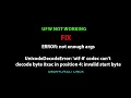ERROR not enough args utf-8 codec can t decode byte 0xac in position 4 invalid start byte