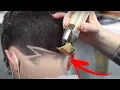 Neck Taper Fade With Neck Design Clipper Over Comb