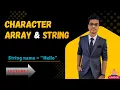 Character Array String C DSA