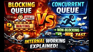 Blocking Queue vs Concurrent Queue Internal Working Explained in HINDI