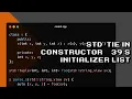 Mastering std tie in C constructor initializer list