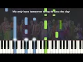 Tomorrow Is - SpongeBob: The Broadway Musical【Piano Karaoke Instrumental】
