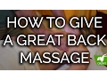 How to Massage a Back