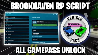 Brookhaven Script No Key Gamepass Unlock, Vehicule Pack Pastebin | Shife