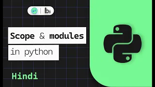 Scope and modules in python Hindi python Tutorials Miniature school