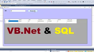 VB net Tutorial Fill and Filter Datagridview with SQL database Using dataset