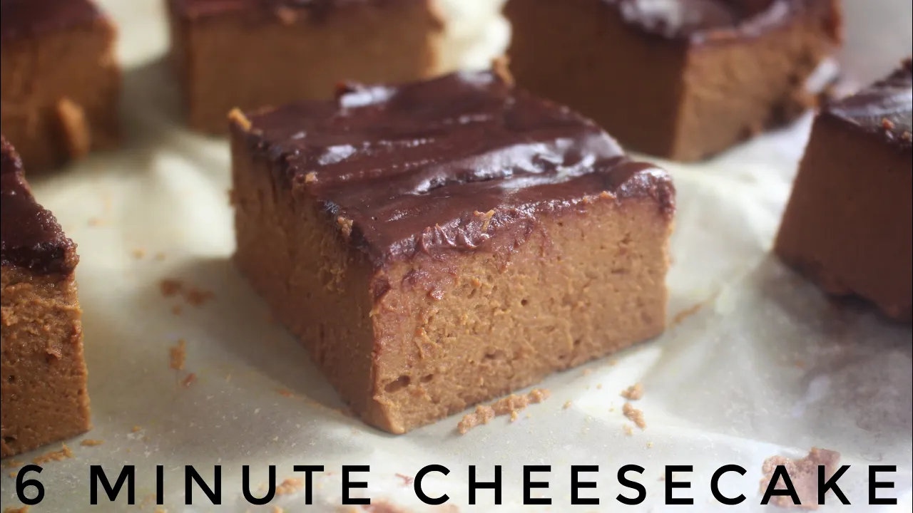Easy 6 Minute Superfood Chocolate Pumpkin Cheesecake