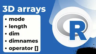 Arrays in R programming mode length dimensions of an array in r dimnames operator in arrays