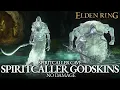 Spiritcaller Godskin Apostle Noble Boss Fight No Damage - Spiritcaller Cave Elden Ring