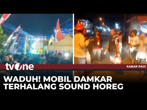 VIRAL! Bikin Geram, Video Amatir Mobil Damkar Terhalang Pertunjukan Sound Horeg