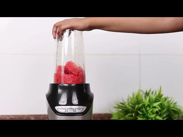 Marvel Nutri Blender, BPA Free 2 Tritan Jars, 1000W, 100% Copper Motor, 2 Speed Modes with Pulse, Detachable Base, Stainless Steel Blades, Blend, Mix, Grind, Smoothie, Juice Maker, Black