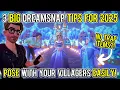 Three BIG Dreamsnap Tips for 2025 Pose with Your Villagers EASILY Disney Dreamlight Valley