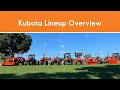 Kubota Tractor Lineup Overview
