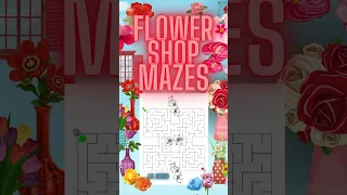 Flower Shop Mazes Mazes for Kids Labyrinth Fun Games Digital File Activity Book Printable Game
