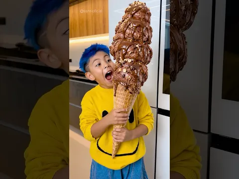 HELADO GIGANTE DE CHOCOLATE #santioficial #funny #viralvideo